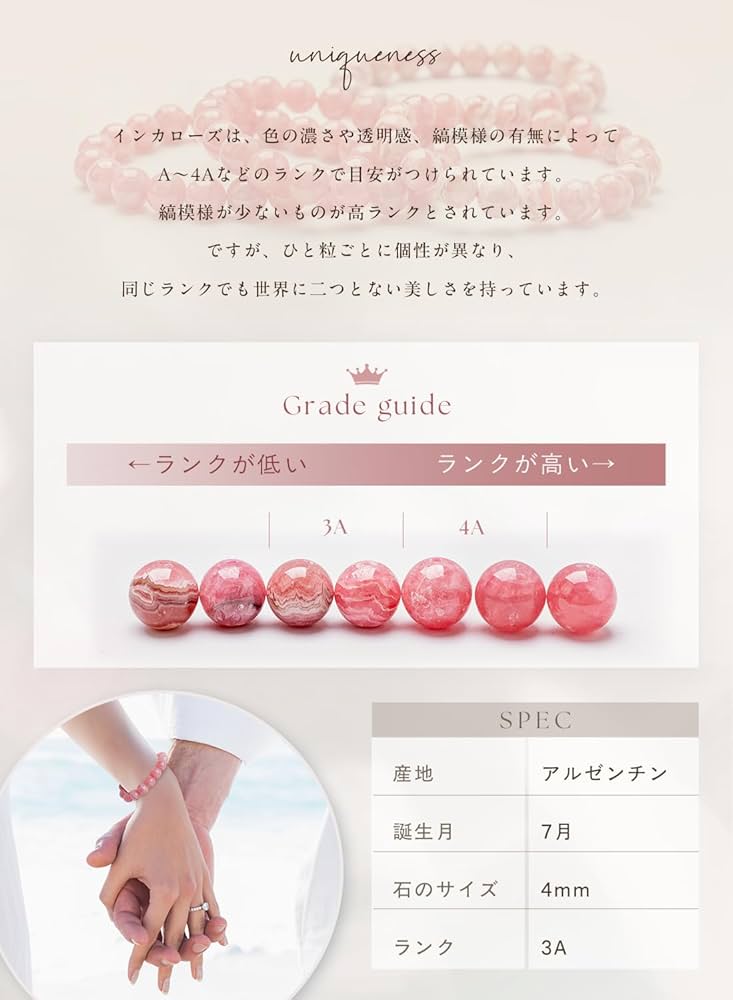 インカローズ　ロマネサイト　天珠　マリモ　天然石　パワーストーン インカローズ ロマネサイト 天珠 マリモ 天然石 パワーストーン